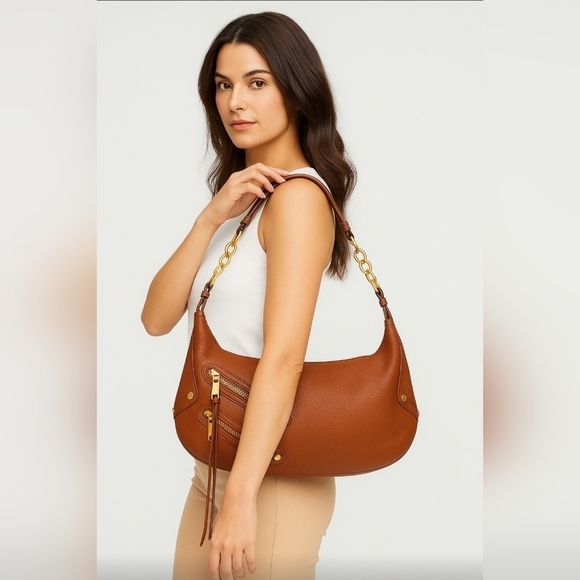 Alexisuospny womens Brown Leather Hobo bag - Picture 14 of 14